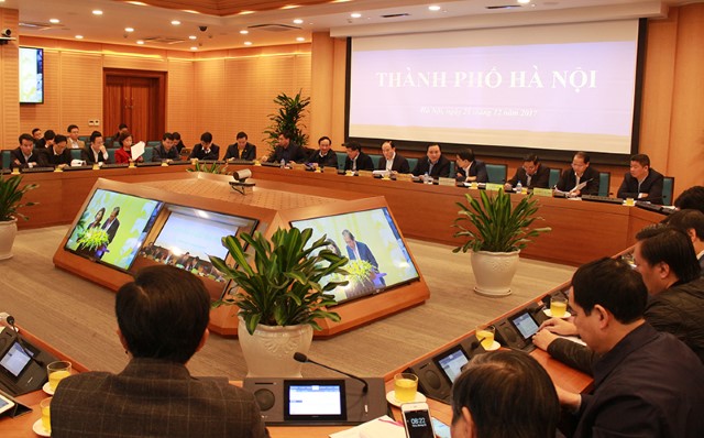 Hội nghị trực tuyến Chính phủ với các địa phương triển khai nhiệm vụ năm 2018